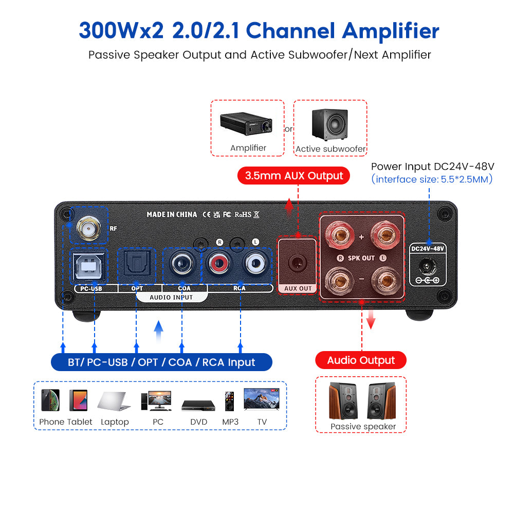 AIYIMA Decoder Amplifier