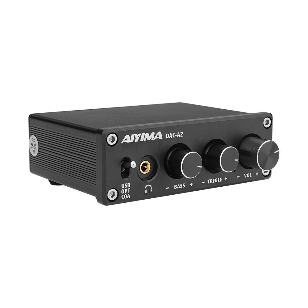 DAC Amplifier | Headphone Amplifier | Digital Audio Decoder | Hifi Stereo  Bass Amplifier - AIYIMA DAC A2