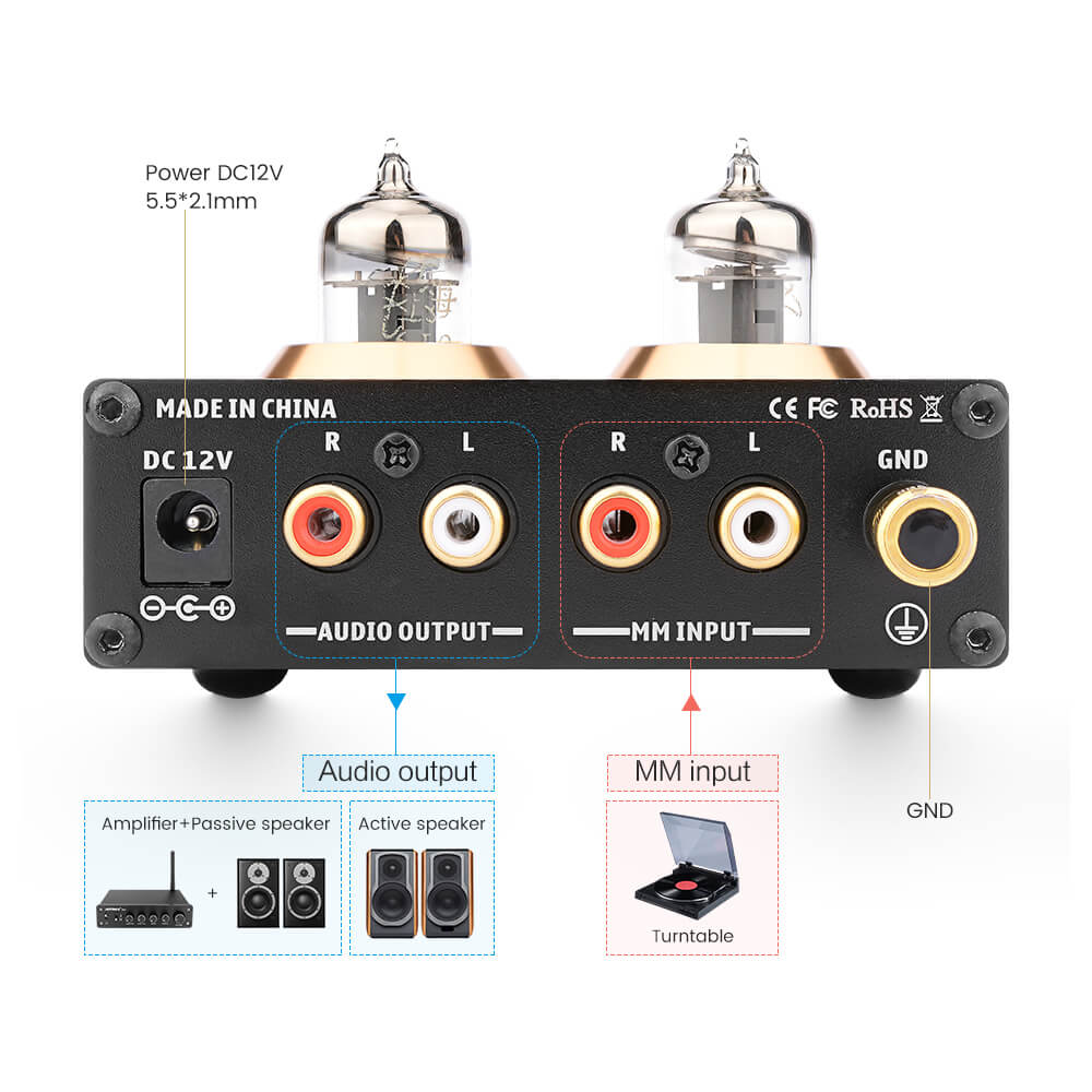 Tube Amplifier Preamp - AIYIMA TUBE T3 | Subwoofer Amplifier | Class D Amplifier | Hifi Stereo Bass Preamplifier - AIYIMA