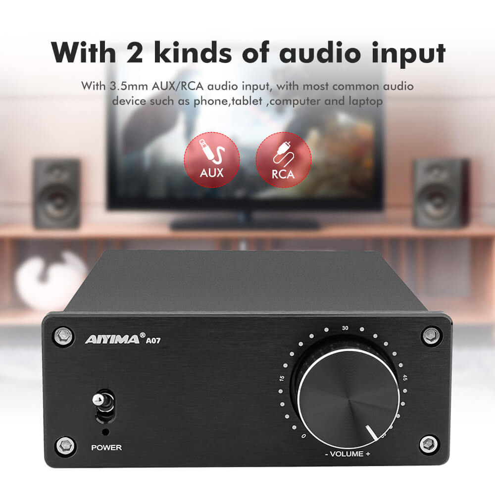 Amplifier - AIYIMA A07 - TPA3255 | 2.0 Channel | 300Wx2 | HiFi - AIYIMA