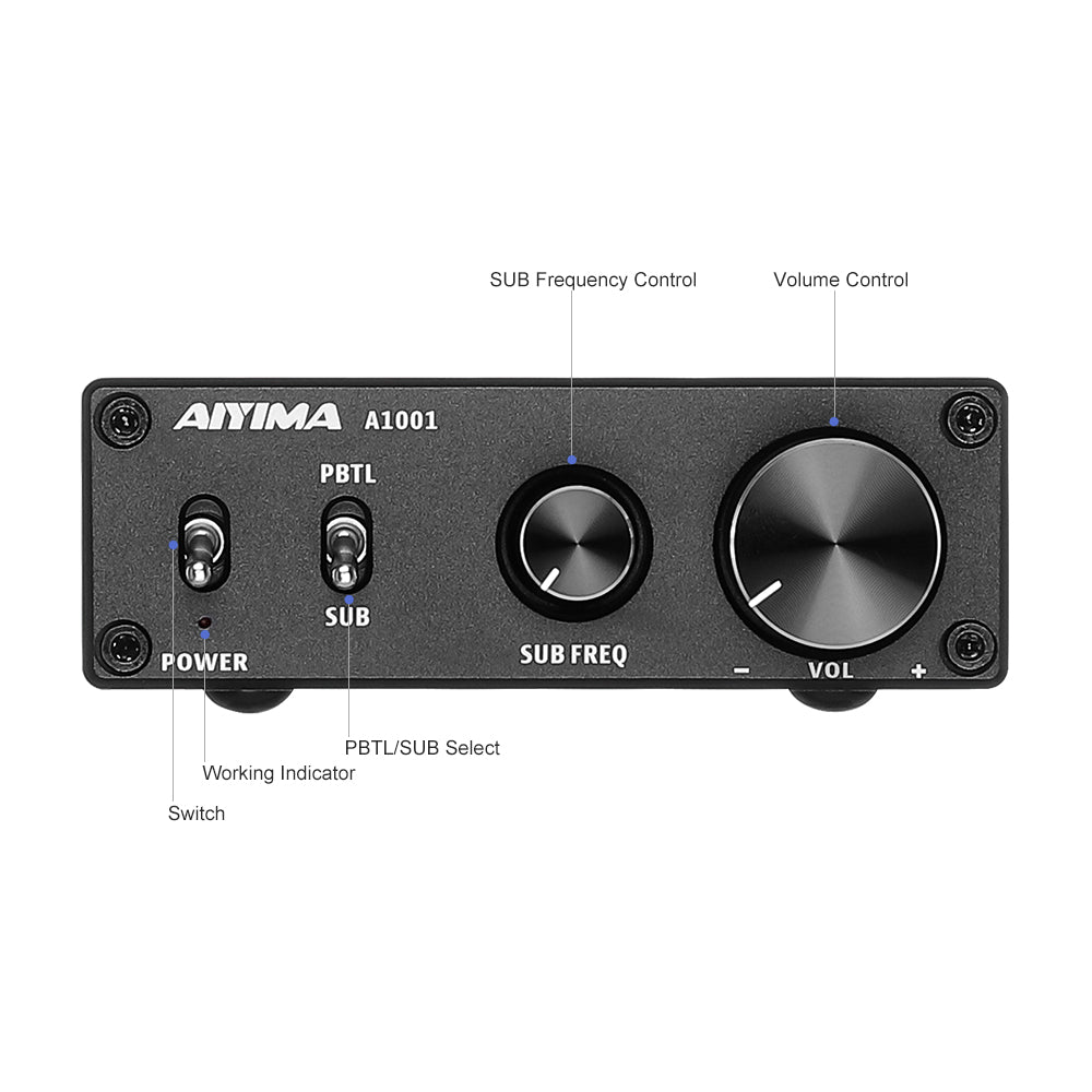 AIYIMA A1001 | Class D Amplifier | Hifi Stereo Bass Amplifier